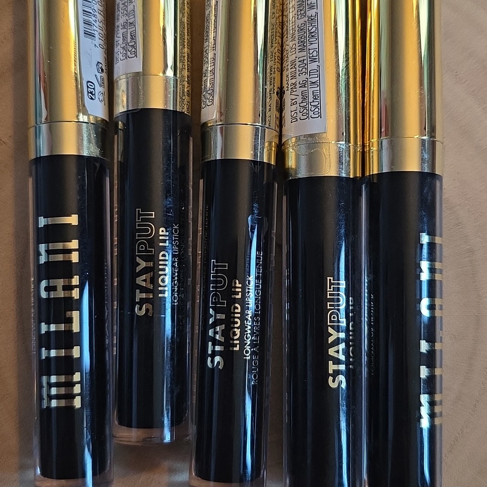 Milani Stayput Liquid Lipstick Collection, #230 Villain Era, All New, 5 Tubes - Picture 6 of 6